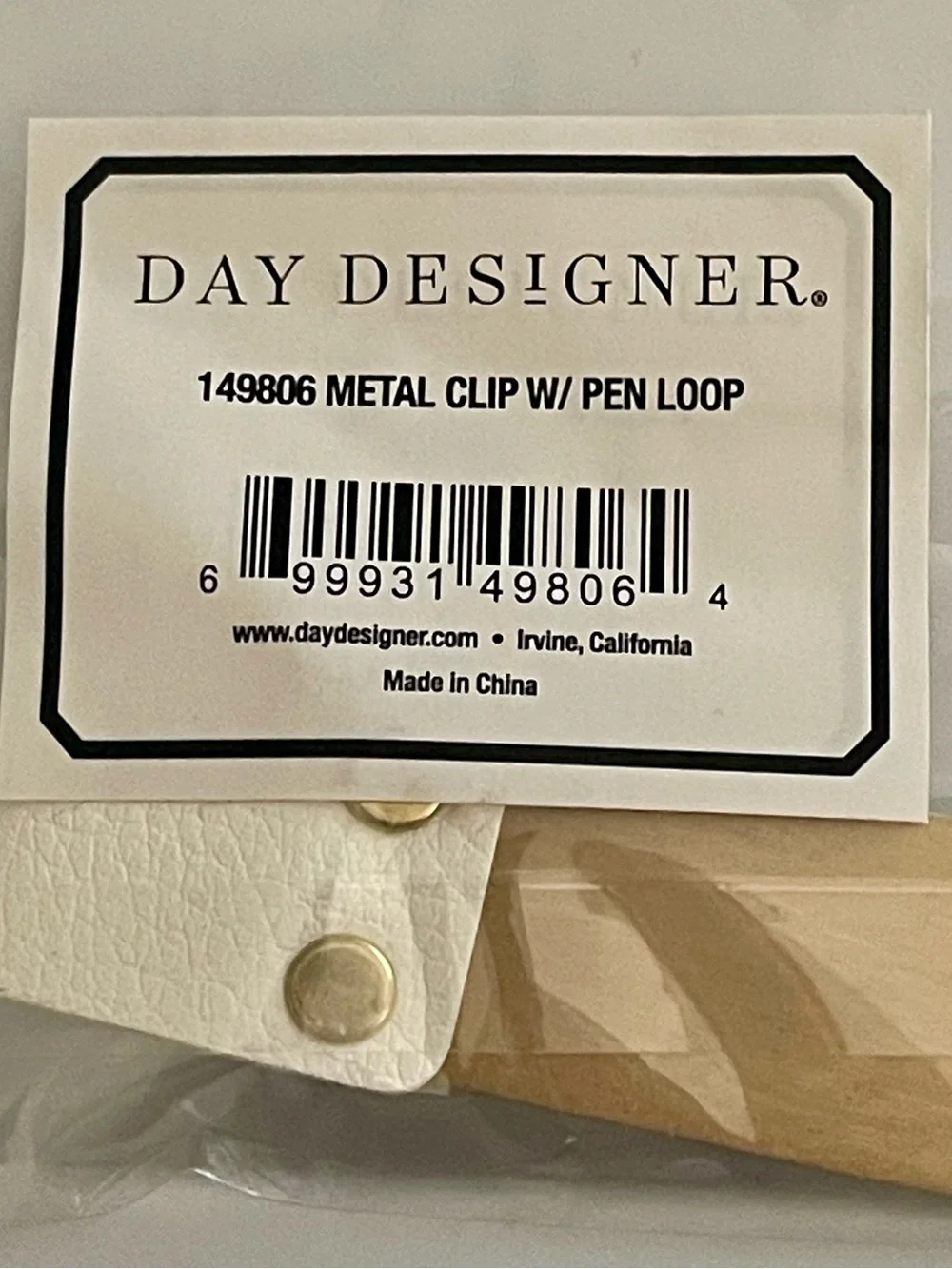 Day Designer Pen Loop Clip